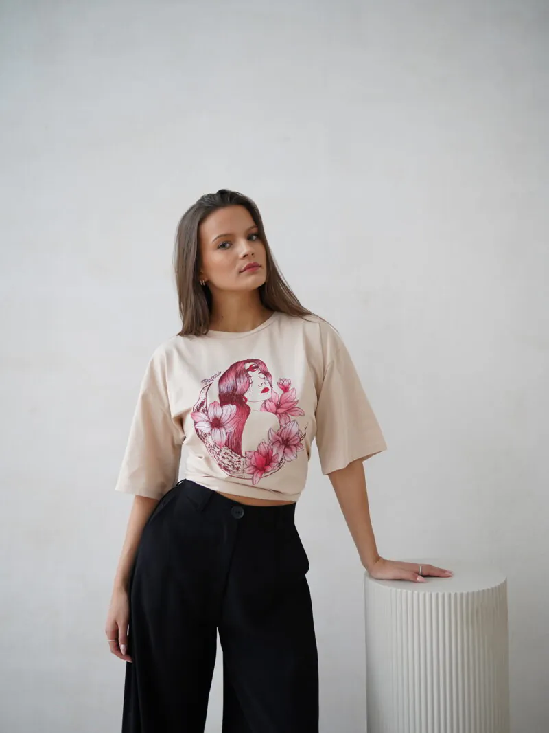 tshirt beż 1